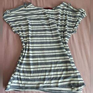 Nautical Striped Short Sleeve Top